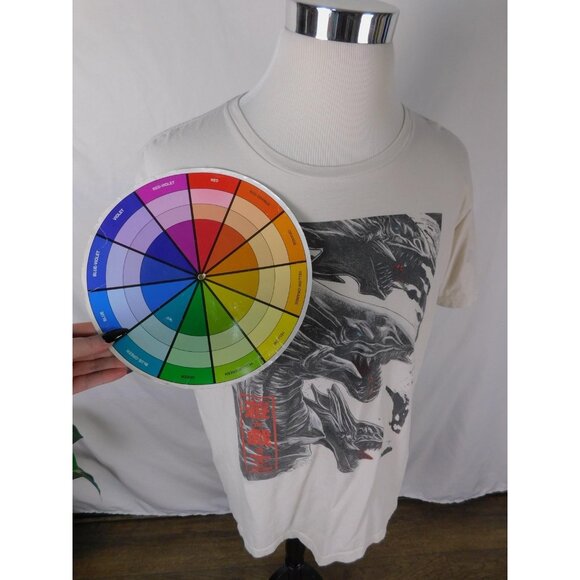 Yu-Gi-Oh Shirt Mens XL White Blue Eyes Dragon Anime Graphic Tee T-Shirt S20 - Picture 8 of 9